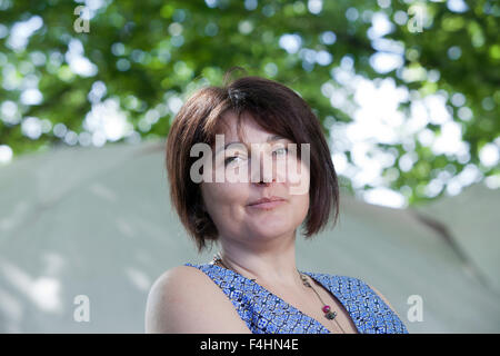 Karen Campbell, der schottische Autor an das Edinburgh International Book Festival 2015. Edinburgh, Schottland. 25. August 2015 Stockfoto