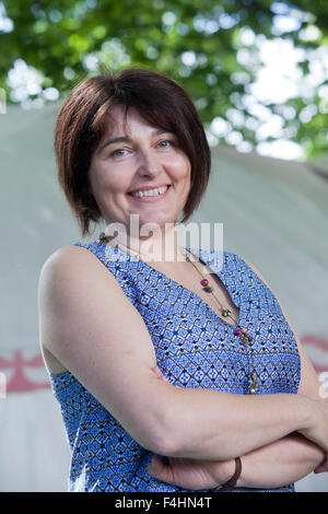 Karen Campbell, der schottische Autor an das Edinburgh International Book Festival 2015. Edinburgh, Schottland. 25. August 2015 Stockfoto