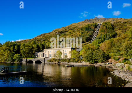 Sloy Kraftwerk, Loch Lomond, Schottland Stockfoto