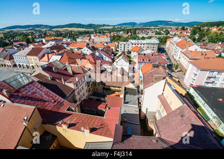 Pohled Z Valdicke brány, Jicin, ostböhmischen Kraj, Tschechische Republik Stockfoto