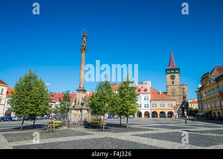 Valdstejnske Namesti, (Wallenstein-Platz), Jicin, ostböhmischen Kraj, Tschechische Republik Stockfoto