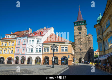 Valdstejnske Namesti, (Wallenstein-Platz), Jicin, ostböhmischen Kraj, Tschechische Republik Stockfoto