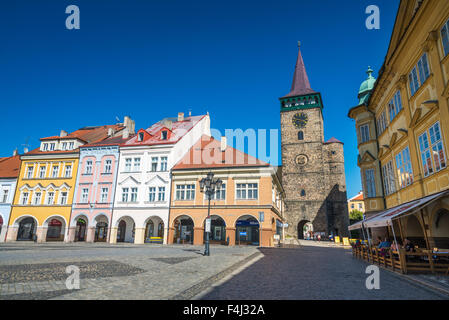 Valdstejnske Namesti, (Wallenstein-Platz), Jicin, ostböhmischen Kraj, Tschechische Republik Stockfoto