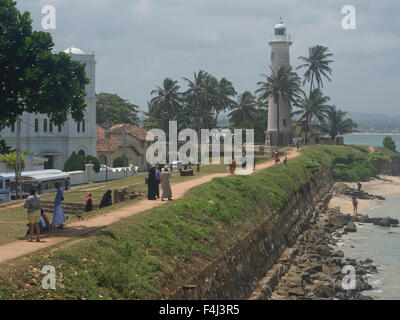 Die Altstadt im Bereich Fort in die historische Stadt Galle, UNESCO-Weltkulturerbe, Sri Lanka, Asien Stockfoto