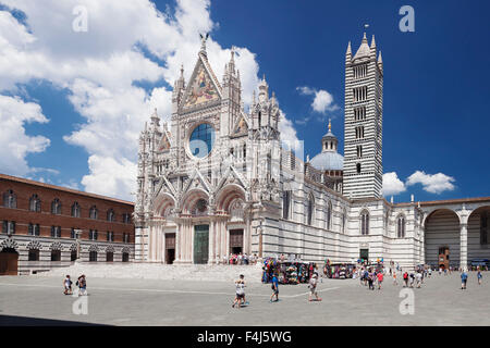 UNESCO-Weltkulturerbe, Piazza del Duomo, Kathedrale Santa Maria Assunta, Siena, Provinz Siena, Toskana, Italien, Europa Stockfoto