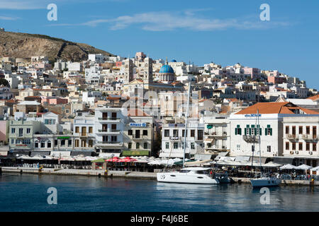 Ermoupoli, Syros Insel, südliche Ägäis, Kykladen, griechische Inseln, Griechenland, Europa Stockfoto