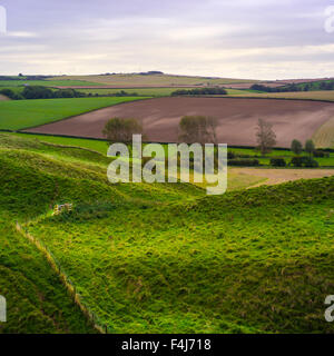 Maiden Castle, Dorset Stockfoto