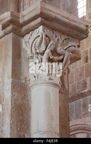 La Basilique Sainte Madeleine de Vezelay, ein 11. Jahrhundert Benediktiner-Kloster, UNESCO, Yonne, Burgund, Frankreich Stockfoto