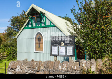 Wellblech Kirche St. Mary bei niedrigen Newton am Meer, Northumberland, UK Stockfoto