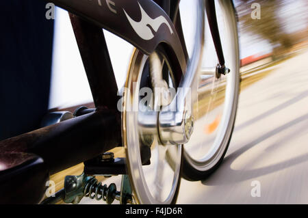 Skandinavien, Schweden, Roslagen, Blick auf dem Fahrrad unterwegs Stockfoto