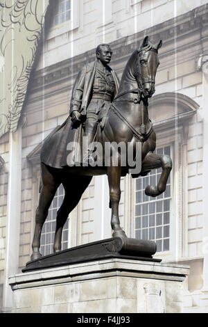 Statue von Feldmarschall Haig, Whitehall, London, England, UK Stockfoto