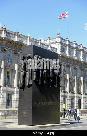 Denkmal für die Frauen des zweiten Weltkriegs, Whitehall, London, UK Stockfoto
