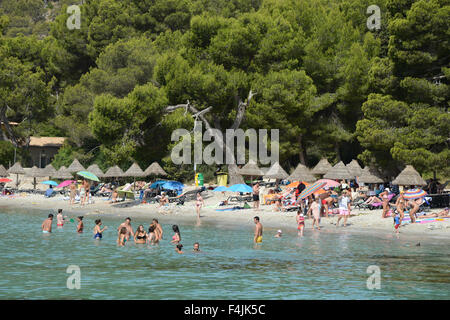 Strand von Formentor, Mallorca oder Mallorca, Spanien Stockfoto