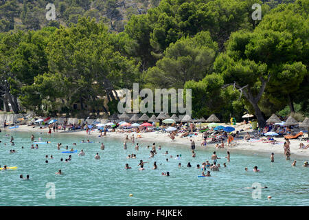 Strand von Formentor, Mallorca oder Mallorca, Spanien Stockfoto