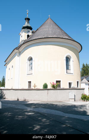 Itter, Kirche, Itter ist eine Gemeinde in Kitzbühel im österreichischen Bundesland Tirol 18,60 Kilometer westlich von Kitzbühel, 5 km Stockfoto