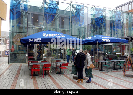 Jamie ist Italienisch, Exeter, Jamie Olivers Restaurant in Exeter, Devon, England, UK Stockfoto