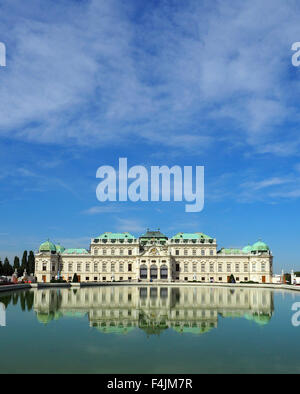 Der Belvedere-Palast und Museum, Wien, Österreich. Stockfoto