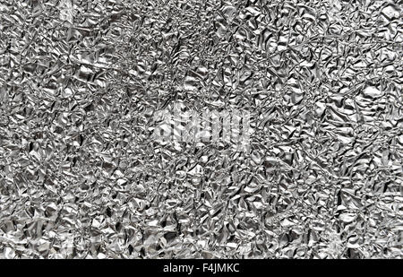 zerknitterte Folie Textur oder Hintergrund Stockfoto