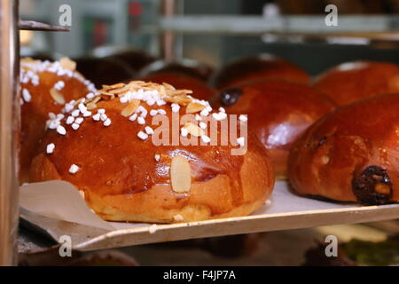 Brioche A leichte Roll reich mit Eiern und Butter und etwas süß Stockfoto