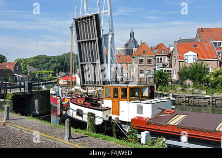 Oosterhaven Oude Haven Enkhuizen Niederlande Holland Port Stockfoto
