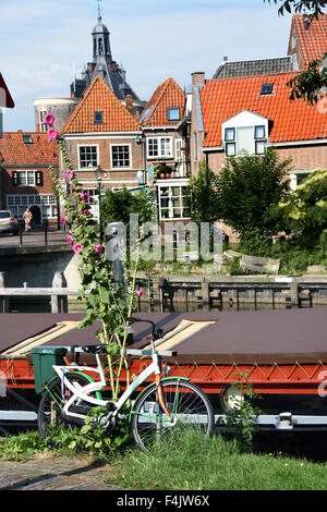 Oosterhaven Oude Haven Enkhuizen Niederlande Holland Port Stockfoto