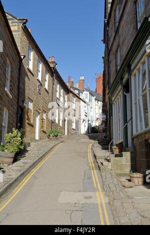 Ferienhäuser in Kings Street Robin Hoods Bay North Yorkshire UK Stockfoto