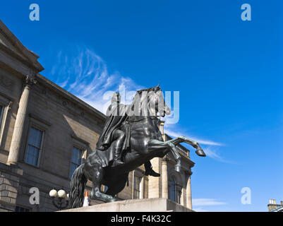 dh PRINCES STREET EDINBURGH Herzog von Wellington Statue Stockfoto