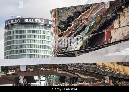 Außenansichten der wieder aufgebaute neue Straße Bahnhof in Birmingham, Großbritannien. Stockfoto