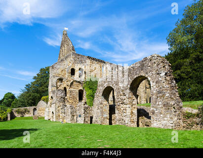 Hinteren Teil der Ruinen des Bereichs Schlafsaal in Battle Abbey, 1066 Schlacht von Hastings Abtei Schlachtfeld, East Sussex England, UK Stockfoto