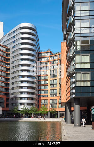 Moderne Apartments im Merchant Square Paddington, London England Vereinigtes Königreich Großbritannien Stockfoto