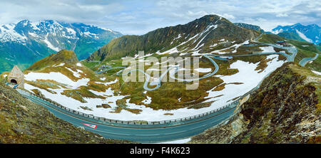 Sommer Alpen Bergblick vom Großglockner Hochalpenstraße Stockfoto