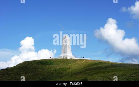 Memorial Tower an der Wright Brothers National Memorial in Kill Devil Hills, North Carolina Stockfoto