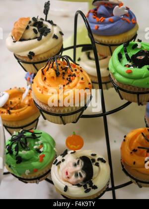 Halloween Cupcakes Stockfoto