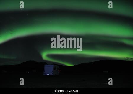 Island, Island Urlaub, Land von Feuer und Eis, der freien Natur, Northern Lights Stockfoto