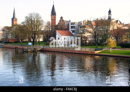 Kopenick, Blick von der Spree, Berlin, Deutschland. Stockfoto