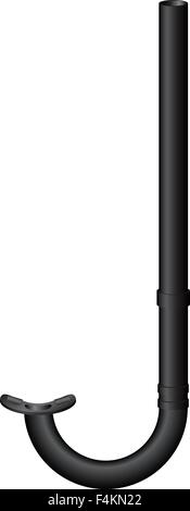 Im schwarzen Design Tauchen Schnorcheln Stock Vektor