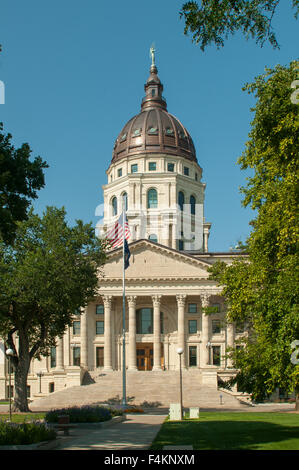 Kapitol von Kansas, Topeka, Kansas, USA Stockfoto