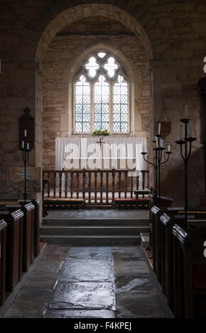 St. Nikolaus Kirche, Teddington, Gloucestershire, England, Vereinigtes Königreich Stockfoto