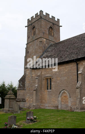 St. Nikolaus Kirche, Teddington, Gloucestershire, England, Vereinigtes Königreich Stockfoto