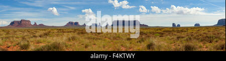 Monument Valley Panorama, Arizona, USA Stockfoto