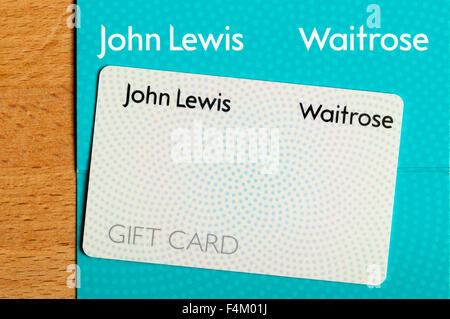 Ein John Lewis und Waitrose-Geschenk-Karte Stockfoto