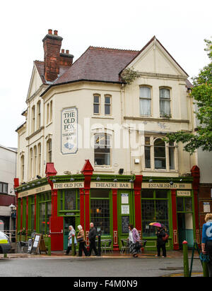 Die Old Fox Theatre Bar oder Kneipe Wirtshaus Hurst Straße Birmingham West Midlands England UK Stockfoto