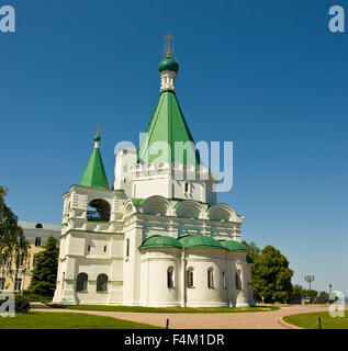 Orthodoxe St. Michael Archangel Kathedrale im Kreml Stadtburg in Nischni Nowgorod, Russland. Stockfoto