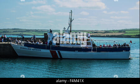 Jubiläums-Königin in Padstow Stockfoto