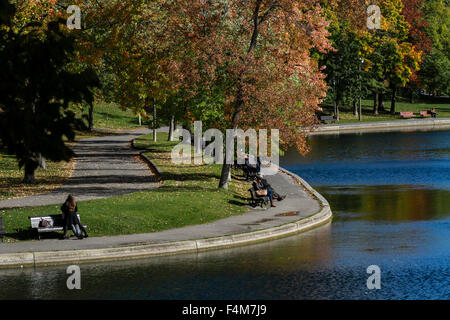 Parc Lafontaine in Montreal, Quebec. Stockfoto