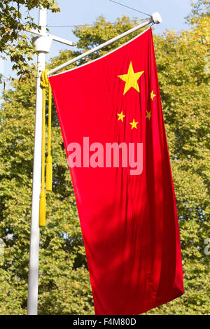 London, UK. 20. Oktober 2015. Chinesische Flagge in der Mall, während der chinesische Staat zu besuchen. Bildnachweis: Keith Larby/Alamy Live-Nachrichten Stockfoto