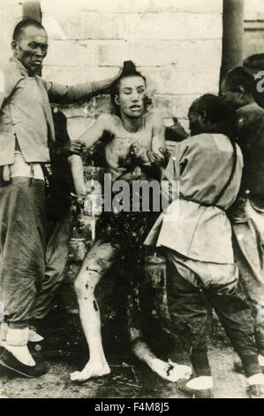 Chinesische Folter während der Rebellion von Shanghai, China Stockfoto