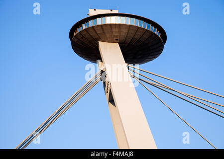 Die meisten SNP-Brücke in Bratislava Stockfoto