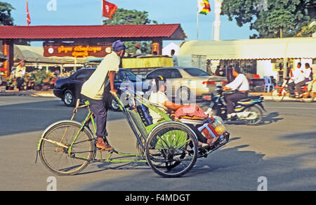 Kambodscha, Rikscha, Phnom Penh, Südost-Asien, Stockfoto