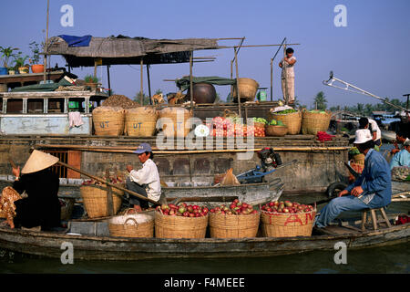 Cai Rang schwimmende Markt, Can Tho, Mekong-Delta, Vietnam Stockfoto